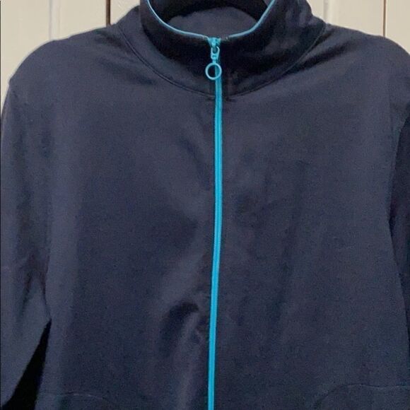 Silverwear New York Navy zippered sweater Large - Picture 3 of 11